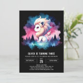 Invitation Pastel Fun Lion Anniversaire (Debout devant)