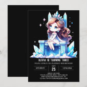 Invitation Pastel Fun Princess Anniversaire (Devant / Derrière)