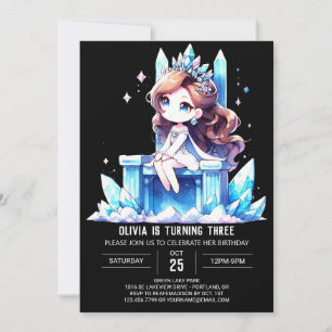 Invitation Pastel Fun Princess Anniversaire