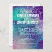 Invitation Pastel Galaxy Mariage Invite (Devant)