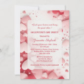 Invitation Pastel Galentine's Day Party Hearts Modern Ivory  (Devant)