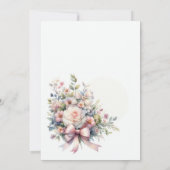 Invitation Pastel Garden Blooms Bow Floral Baby shower (Dos)
