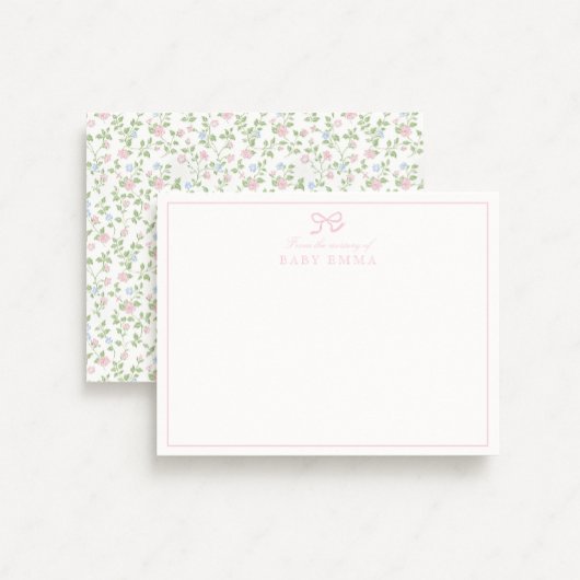 Invitation Pastel Garden Flowers from the Nursery Card