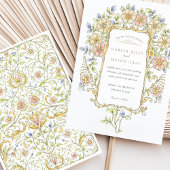 Invitation Pastel Garden Frame Rococo Mariage