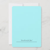 Invitation Pastel Gâteau d'anniversaire avec bougies (Dos)