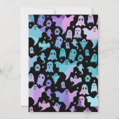 Invitation Pastel Goth Ghosts Fête d'anniversaire d'Halloween (Dos)
