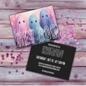 Invitation Pastel Goth Ghosts Fête d'Halloween