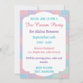 Invitation Pastel Ice Cream Party (Dos)