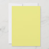 Invitation Pastel Jaune (Dos)