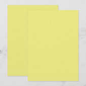 Invitation Pastel Jaune (Devant / Derrière)