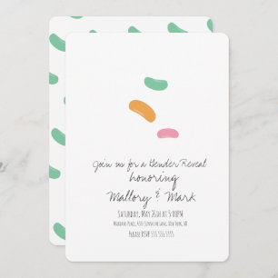 Invitation Pastel Jelly Candy Révélation de genre