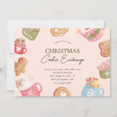 Invitation Pastel Jouer Noël Cookie Exchange Party (Devant)