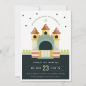 Invitation Pastel Jumping Castle Jump & Play Anniversaire de  (Devant)