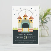 Invitation Pastel Jumping Castle Jump & Play Anniversaire de  (Debout devant)