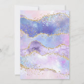 Invitation Pastel Lavender Gold Marble Arch Mariage musulman (Dos)