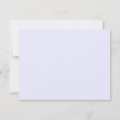 Invitation Pastel Lavender Wavy Frame Note Card (Dos)