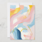 Invitation Pastel Let's Paint Girl Birthday Party (Dos)