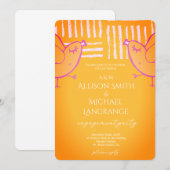 Invitation Pastel Lovebirds Engagement Party (Devant / Derrière)