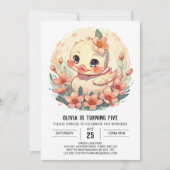Invitation Pastel Magic Canard Anniversaire (Devant)