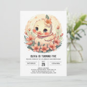 Invitation Pastel Magic Canard Anniversaire (Debout devant)