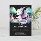 Invitation Pastel Magic Dragon Anniversaire (Debout devant)