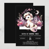 Invitation Pastel Magic Horse Anniversaire (Devant / Derrière)