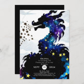 Invitation Pastel Majestic Dragon Anniversaire (Devant / Derrière)