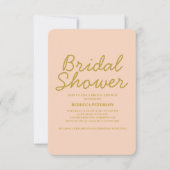 Invitation Pastel Minimal Typographie Moderne Baby Shower de (Devant)