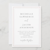 Invitation Pastel Moderne Minimaliste Mariage Blush (Devant)