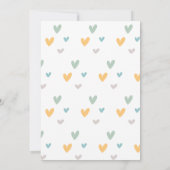 Invitation Pastel moderne Rainbow Girl's premier anniversaire (Dos)