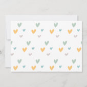 Invitation Pastel moderne Rainbow Photo Girl's First Birthday (Dos)