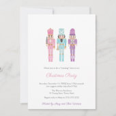 Invitation Pastel Nutcracker Fête des Fêtes de Famille (Devant)