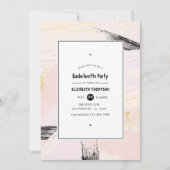 Invitation Pastel Paint Splash Bachelorette (Devant)