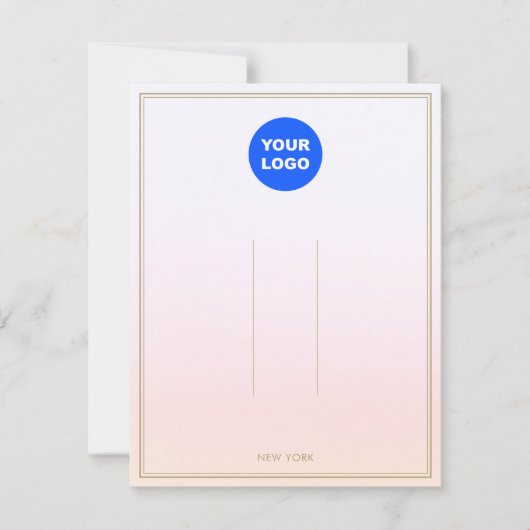 Invitation Pastel Pink Ajouter Logo Ombre Clip Display (Devant)