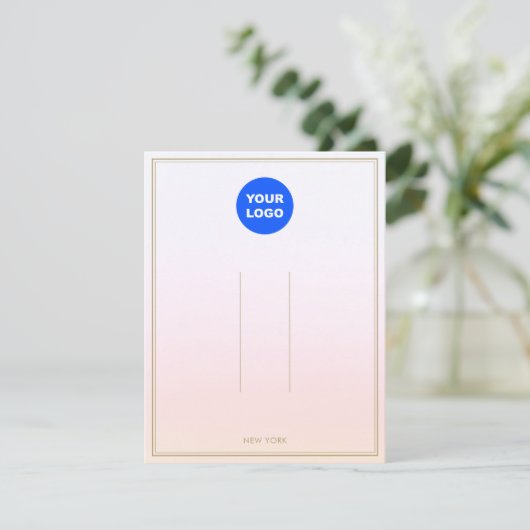 Invitation Pastel Pink Ajouter Logo Ombre Clip Display (Debout devant)