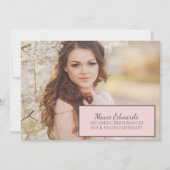 Invitation Pastel Pink Blue Green Photo CollegeTrunk Party (Devant)