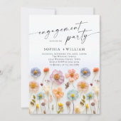 Invitation Pastel Pink Boho Fleur sauvage (Devant)