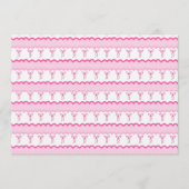 Invitation Pastel Pink Bow Seamless Pattern – Cute Aesthetic  (Devant)