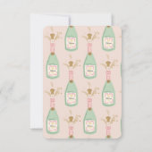Invitation Pastel Pink Champagne Bachelorte (Dos)