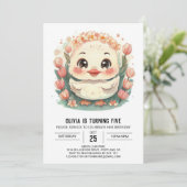 Invitation Pastel Pink Duck Anniversaire (Debout devant)