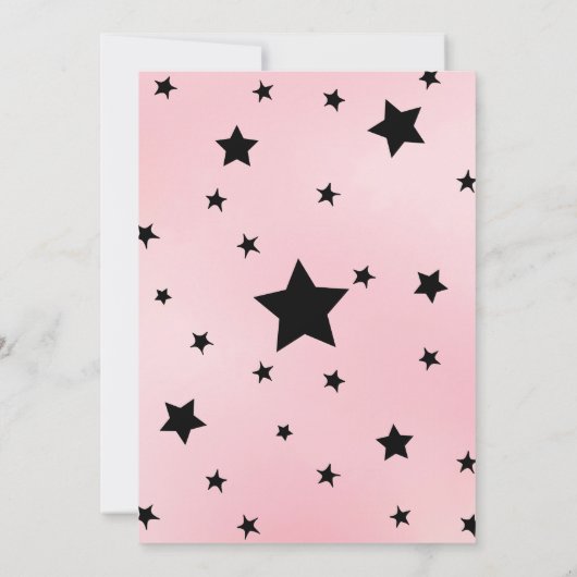 Invitation Pastel Pink Éffrayant 1er anniversaire (Dos)