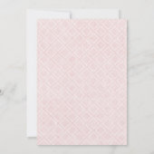 Invitation Pastel Pink Elegant Fête des mariées Classé High T (Dos)