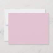 Invitation pastel pink wavy border note card (Dos)