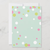Invitation Pastel polka dots baby shower (Dos)