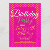 Invitation Pastel Polka Dots Birthday Party (Devant)