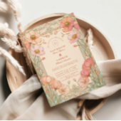 Invitation Pastel Poppy Garden Wedding