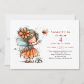 Invitation Pastel pour les 3 ans de Magical Fairy (Devant)