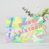 Invitation pastel pour une fête sur le thème de la (Debout devant)