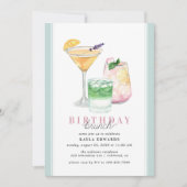 Invitation Pastel Powder Blue | Boissons de fruits Brunch d'a (Devant)