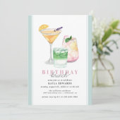 Invitation Pastel Powder Blue | Boissons de fruits Brunch d'a (Debout devant)